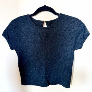 Vintage a.Byer crop tee gray S